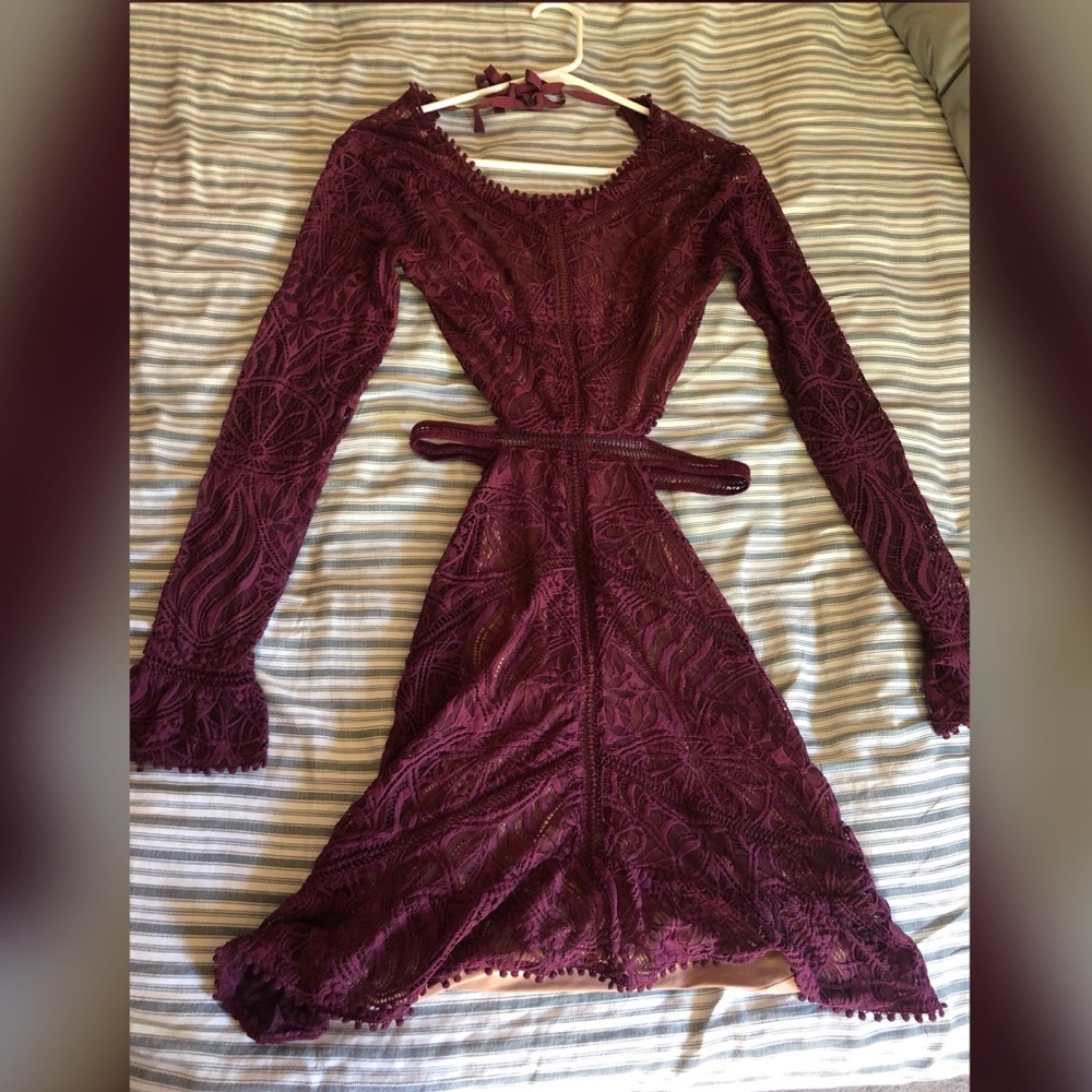 For Love and Lemons Emerie Lace Mini Dress XS EUC - Picture 3 of 10